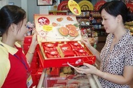 Một cửa hàng bán sản phẩm của Công ty Cổ phần Kinh Đô.