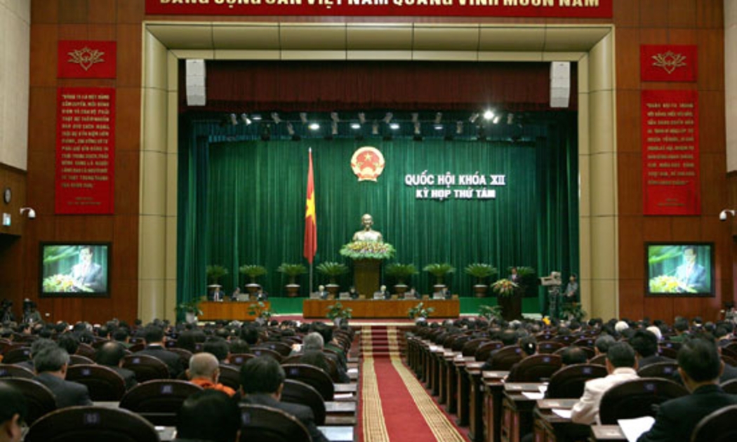 Phiên khai mạc kỳ họp thứ tám Quốc hội khóa 12 đã diễn ra sáng 20/10 tại Hà Nội - Ảnh: CTV