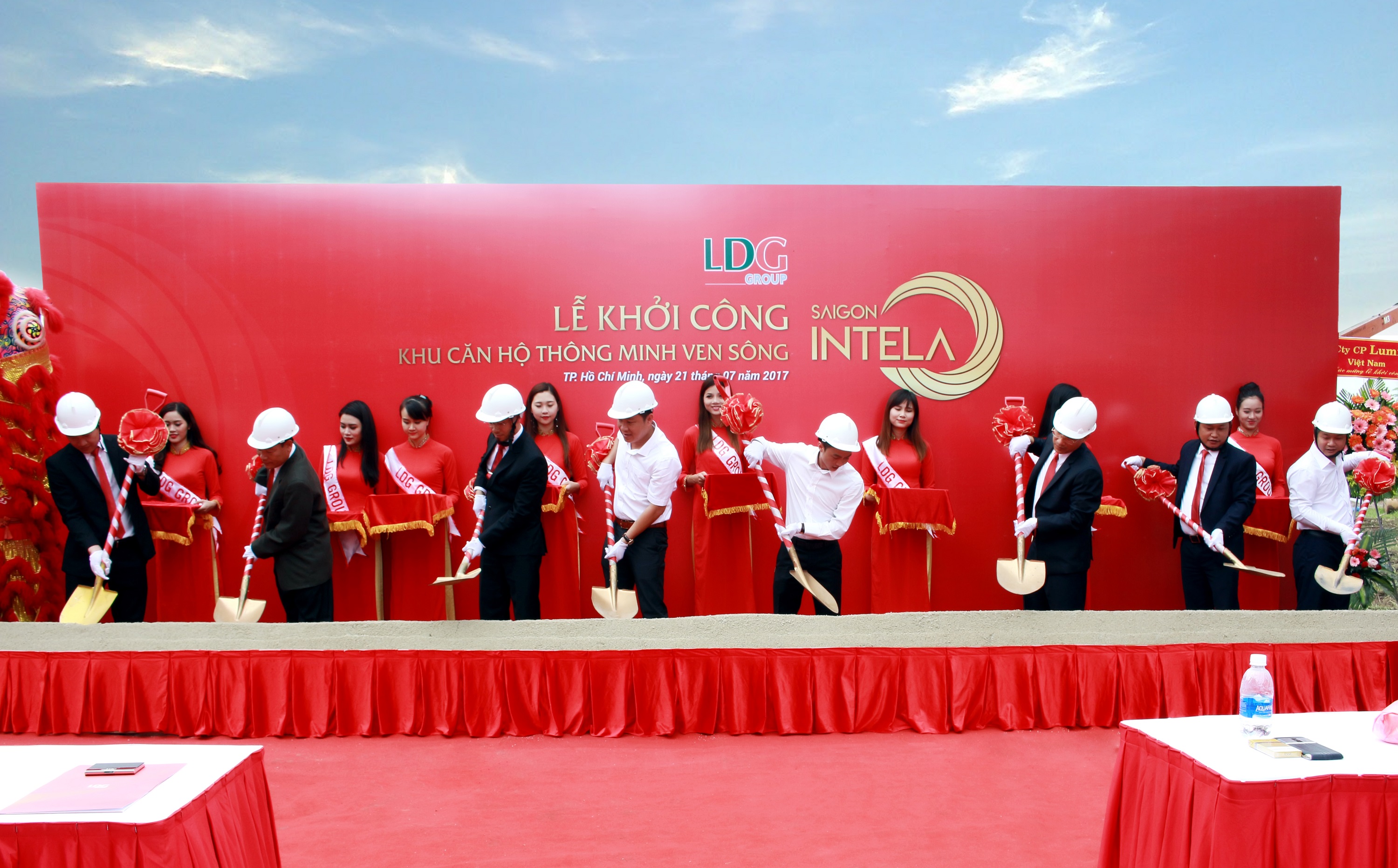 Lễ khởi công xây dựng dự án khu căn hộ thông minh ven sông Saigon Intela tại Nam Sài Gòn.