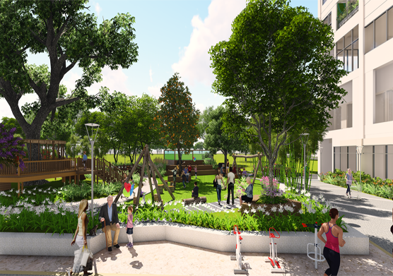 Phối cảnh một góc dự án Anland Complex.<br>