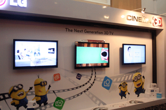 Loạt sản phẩm TV CINEMA 3D của LG.