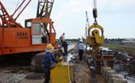 Công trình đang thi công của LUT.