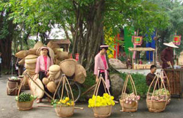 Hội chợ Tết Việt sẽ tái hiện không gian chợ quê Bắc bộ xưa với nhiều đặc sản, sản phẩm truyền thống trong ngày Tết - Ảnh minh họa.