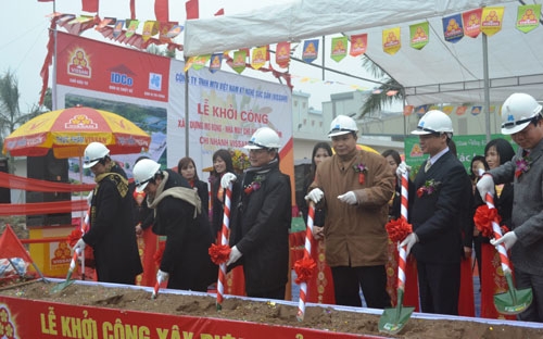 Lễ khởi công xây dựng giai đoạn 2 nhà máy chế biến thực phẩm Vissan Hà Nội.<br>