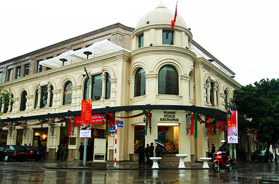 Trụ sở của Sở Giao dịch Chứng khoán Hà Nội.