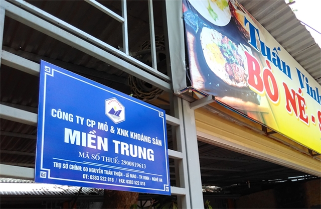 Trụ sở công ty trong thực tế không hề tồn tại, theo xác minh từ Chi cục Thuế Nghệ An và nhà đầu tư.