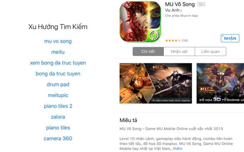 Tựa game được đánh giá cao nhất trên Store của Xiaomi hiện nay là Song Of Knight, với hơn 500.000 người chơi chỉ sau 3 ngày ra mắt.