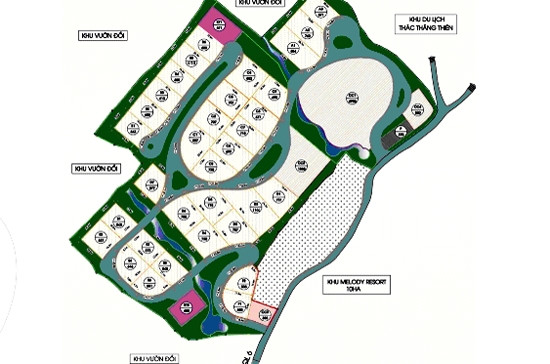 Bản đồ quy hoạch The Melody Villas.