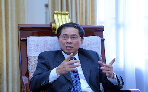 Thứ trưởng Thường trực Bộ Ngoại giao Việt Nam kiêm Chủ tịch Hội nghị các quan chức cao cấp APEC 2017, ông&nbsp; Bùi Thanh Sơn.<br>