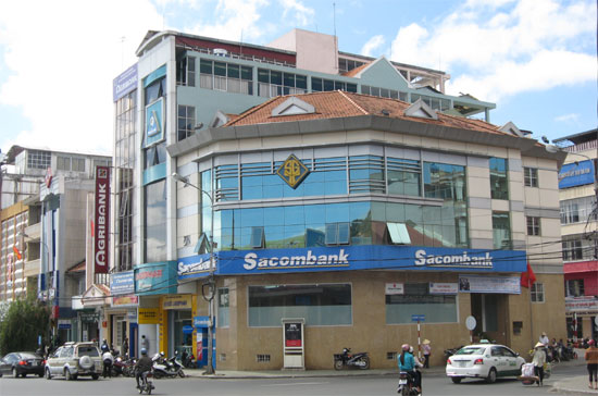 Một chi nhánh của Sacombank.