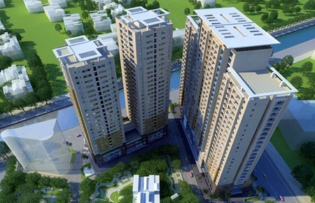 Phối cảnh tổng thể dự án Nam Đô Complex.