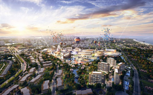 Phối cảnh một phần dự án nghỉ dưỡng Nam Hội An.<br>