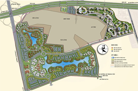 Phối cảnh quy hoạch dự án Nam An Khánh.