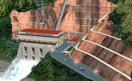 Mô hình Nhà máy Thủy điện Nậm Công 2