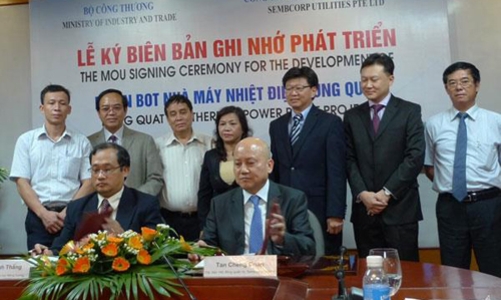 Sembcorp sẽ đầu tư dự án nhiệt điện Dung Quất