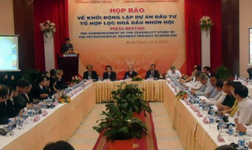 Chính thức khởi động siêu dự án lọc dầu Nhơn Hội