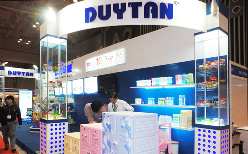 Nhựa Duy Tân tại Triển lãm ngành nhựa.<br>