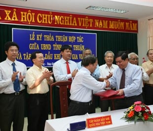 Quang cảnh lễ ký hợp tác giữa hai bên ngày 23/7.