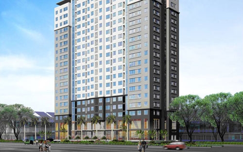 Phối cảnh toà nhà OCT2 Xuân Phương.<br>