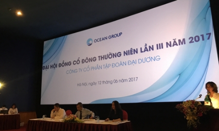 Đại hội cổ đông Ocean Group sáng 12/6 - Ảnh: Bạch Dương.