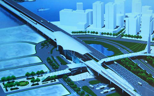 Phối cảnh một phần tuyến đường sắt đô thị Bến Thành - Suối Tiên.<br>