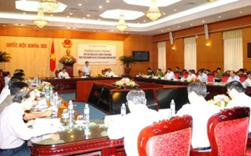 Phiên giải trình việc phát hiện và xử lý hành vi tham nhũng thuộc trách nhiệm của các cơ quan hành chính nhà nước - Ảnh: VGP.