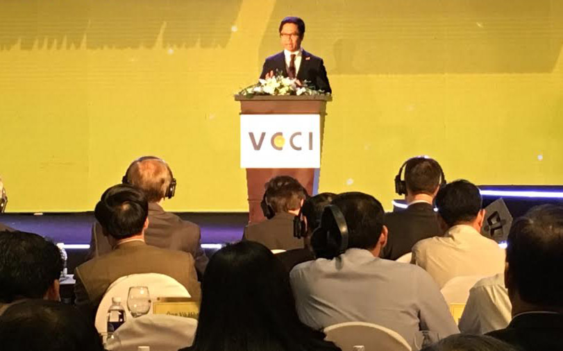 <span style="font-family: 'Times New Roman'; font-size: 15px;">Lễ công bố báo cáo thường niên chỉ số PCI do Phòng Thương mại và công nghiệp Việt Nam (VCCI) cùng cơ quan phát triển quốc tế Hoa Kỳ (USAID) tổ chức sáng 14/3 tại Hà Nội.</span>