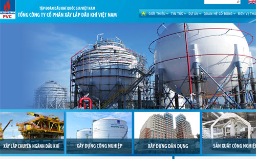 Một góc trang web của PVC.<br>