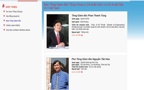 Tổng giám đốc mới của PVS.<br>