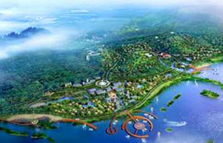 Phối cảnh khu kinh tế Vân Đồn, Quảng Ninh.