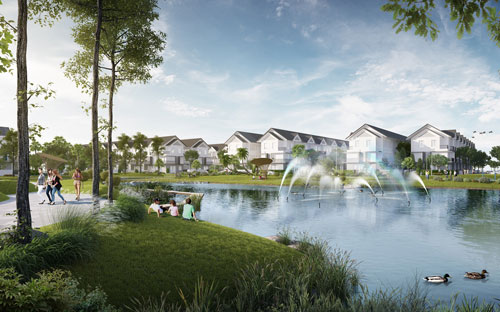Park Riverside là một biểu trưng của các khu nhà phố yên bình, đắc địa với hai mặt giáp sông.