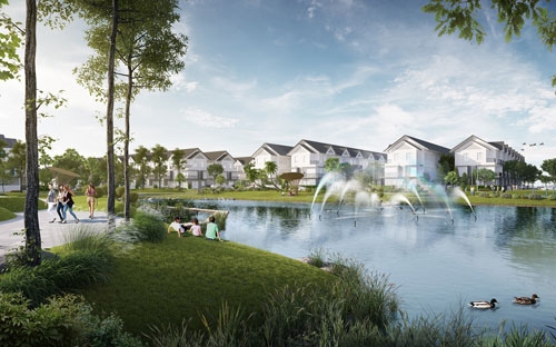 Trong một không gian lên tới 17,7 ha, Park Riverside trải dài dọc bờ sông xanh với diện tích cảnh quan và các dịch vụ tiện ích chiếm hơn 4,7 ha.