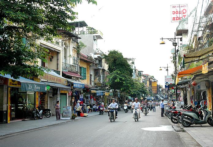 Khung giá đất trên phố Hàng Đào vẫn giữ mức tối đa 81 triệu đồng/m2.