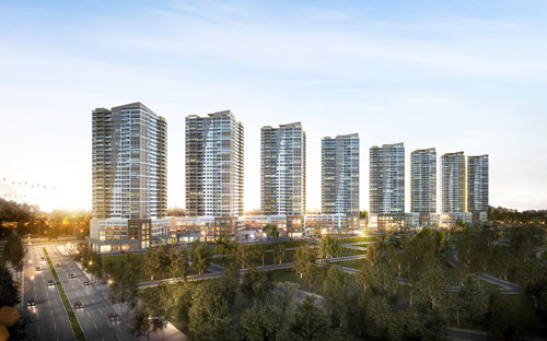 Phối cảnh dự án The Sun Avenue.