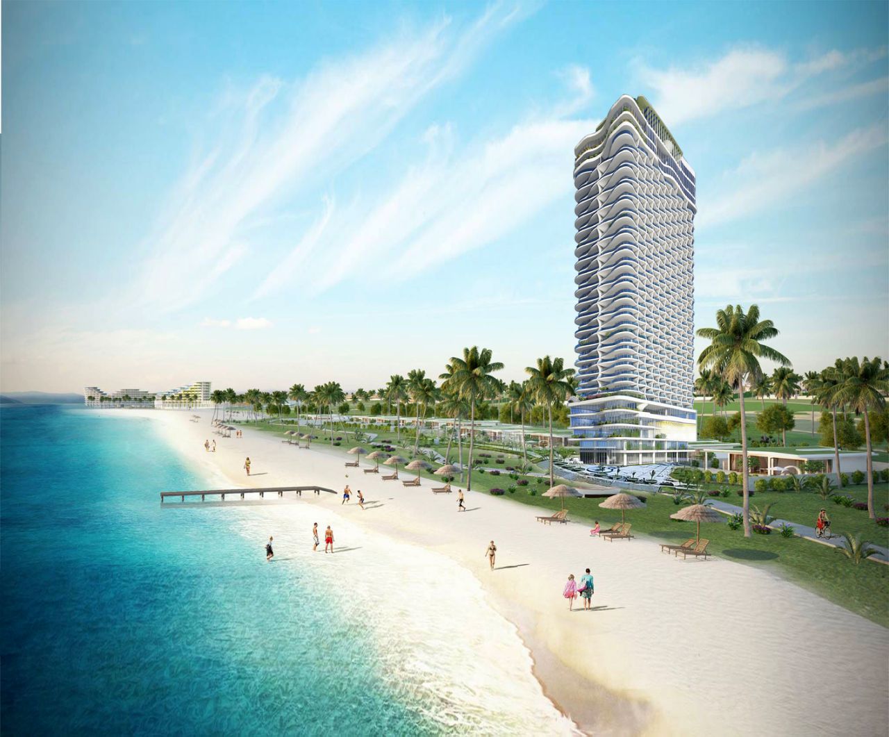 <b> </b>Phối cảnh dự án TMS Luxury Hotel Quy Nhon Beach tại 28 Nguyễn Huệ, Quy Nhơn, Bình Định.<b><br></b>