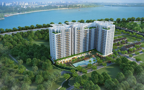 <div>Phối cảnh tổng thể dự án Opal Garden.</div>