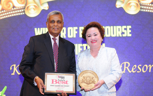 Đây là lần thứ ba liên tiếp trong 3 năm 2014, 2015 và 2016 sân BRG Kings Island Golf Resort đón nhận giải thưởng cao quý này.