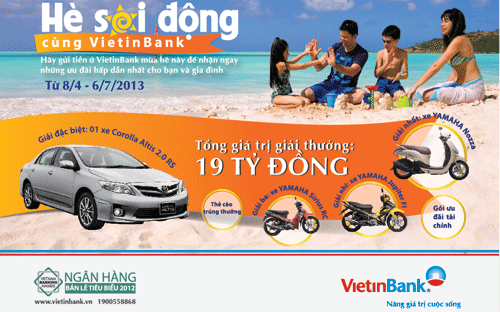 Chương trình áp dụng từ ngày 8/4 đến hết ngày 6/7/2013.