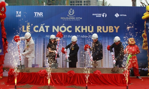 Goldmark City đã hoàn thành cất nóc tòa Ruby