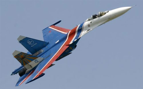 Máy bay Su-27 của Không quân Nga - Ảnh: AP.