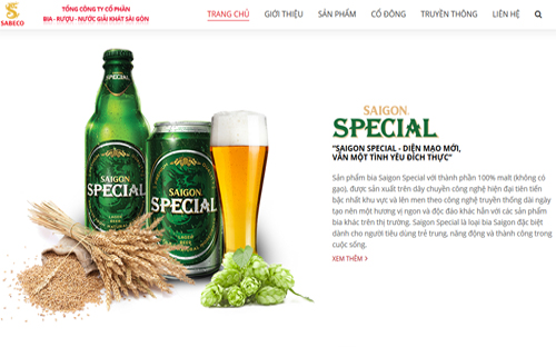 Một trong những sản phẩm của Sabeco.
