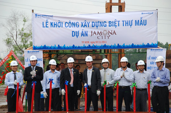 Lễ khởi công biệt thự mẫu dự án Jamona City.