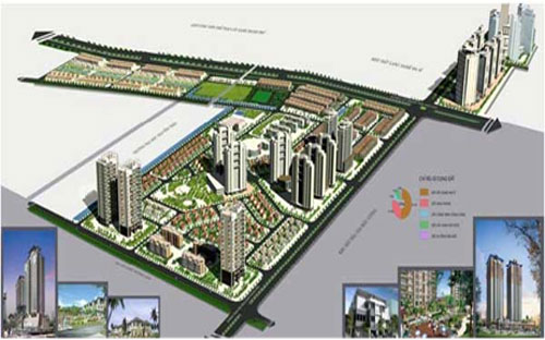 Phố cảnh dự án Kiến Hưng.<br>