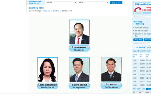 Một trong những thành viên trong Ban điều hành của STB.<br>