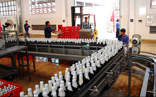 Hoạt động sản xuất bia tại Sabeco.<br>
