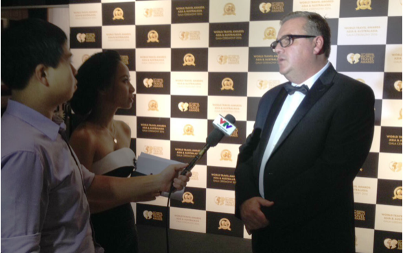 Ông Chris Frost, Phó chủ tịch World Travel Awards (WTA), trả lời báo giới hôm 15/10.