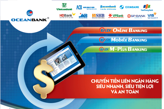 Bên cạnh tích hợp dịch vụ chuyển tiền liên ngân hàng qua thẻ, OceanBank còn triển khai với Smartlink dịch vụ thanh toán trực tuyến, nạp tiền vào điện thoại và thanh toán hóa đơn.