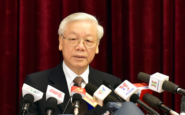 Theo Tổng bí thư, Trung ương đã thảo luận, góp nhiều ý kiến làm sâu sắc thêm và thống nhất cao với tờ trình của Bộ Chính trị về việc giới thiệu nhân sự để Quốc hội khoá mới bầu hoặc phê chuẩn theo quy định.