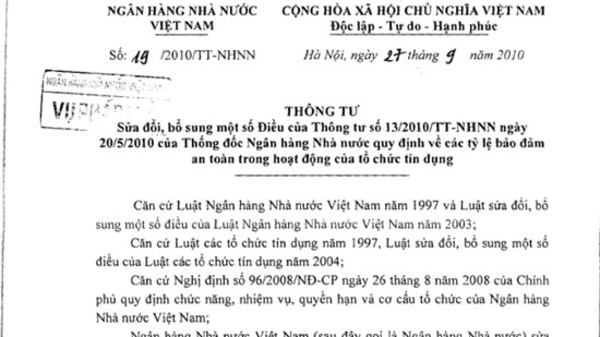 Thời điểm có hiệu lực của Thông tư 19 đã hợp lý?