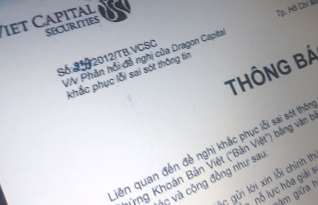 Theo văn bản của Bản Việt ngày 11/9, sau khi xem xét việc xin lỗi và đính chính thông tin của Dragon Capital, cùng mong muốn, nỗ lực hòa giải sự việc với Bản Việt, cũng như cân nhắc mối quan hệ giữa hai bên, Bản Việt chấp nhận đề nghị hòa giải với Dragon Capital.